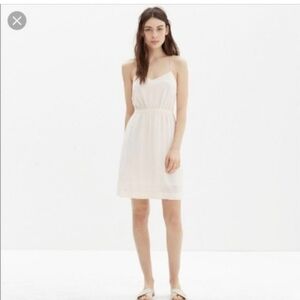 J. Crew Women's Cream Linen Mini Dress Size Medium NWT